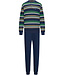 Robson men's long sleeve cotton pyjama set with buttons 'just stripes'