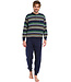 men's long sleeve cotton pyjama set with buttons 'just stripes'