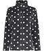dark grey warm fleece home lounge suit with zip 'dotty circles'
