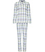 ladies french terry pyjama 'fresh trendy checks'