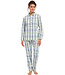 ladies french terry pyjama 'fresh trendy checks'