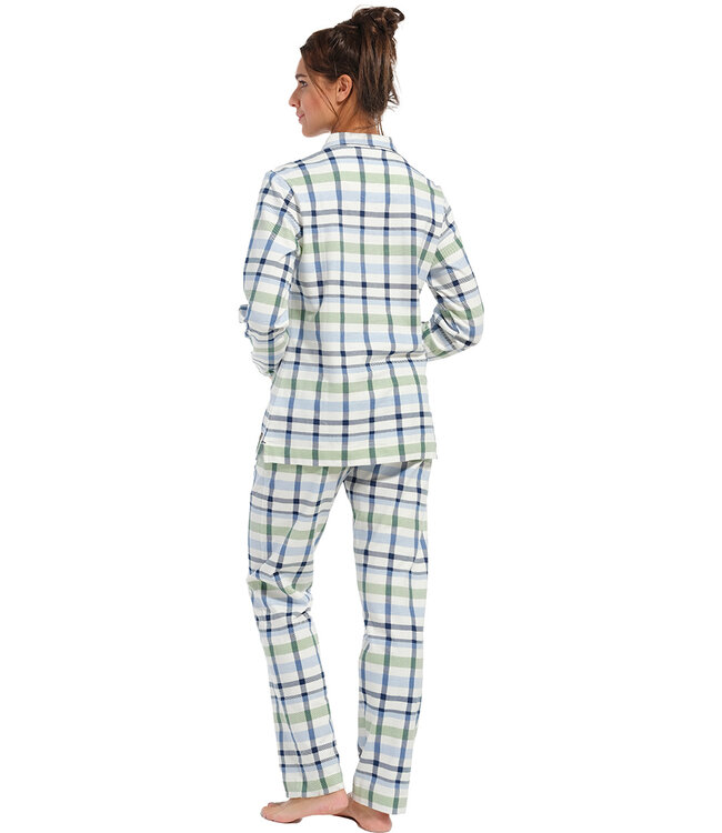 ladies french terry pyjama 'fresh trendy checks'
