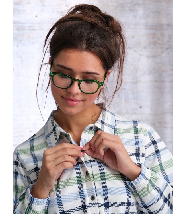 ladies french terry pyjama 'fresh trendy checks'