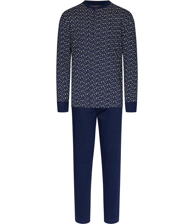 mens cotton pyjama set with buttons 'cool fashion dashes'