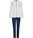 ladies long sleeve full button cotton pyjama set 'classic ditsy dots'