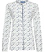 ladies long sleeve full button cotton pyjama set 'classic ditsy dots'