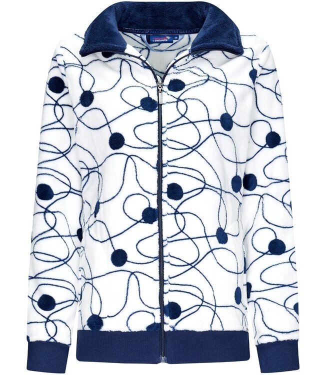coral fleece dames huispak 'abstract bobble line art'