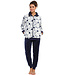 coral fleece dames huispak 'abstract bobble line art'