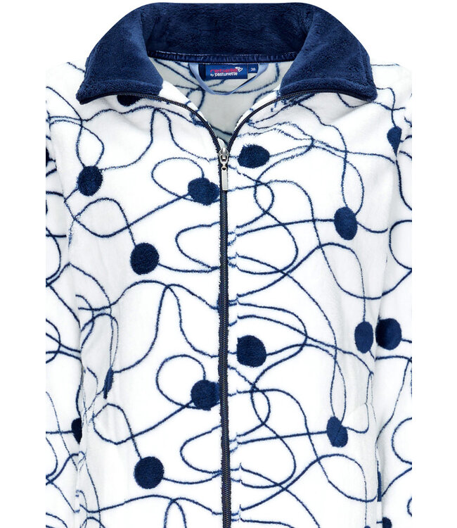 coral fleece dames huispak 'abstract bobble line art'