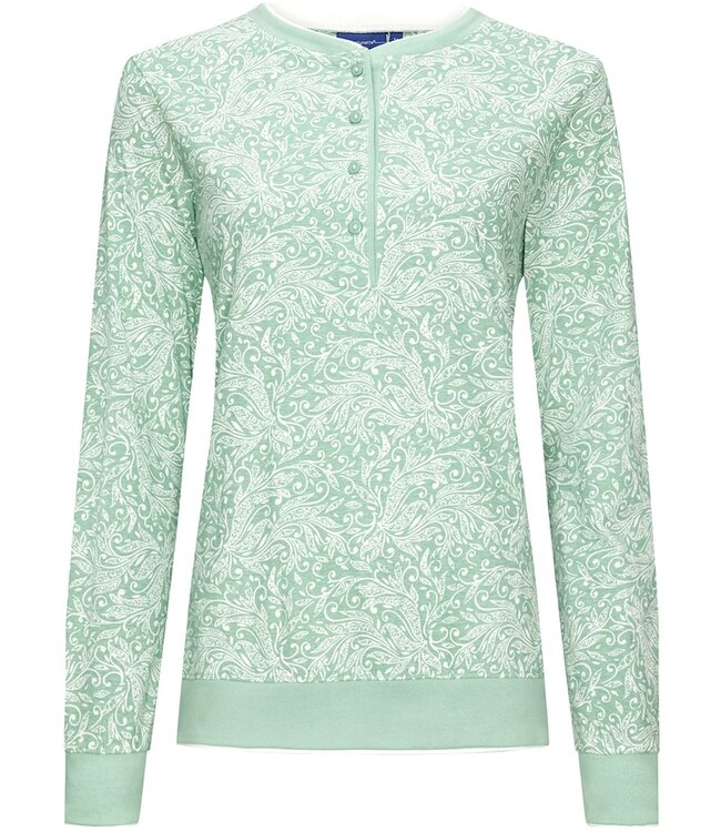 ladies organic cotton long sleeve pyjama set 'vintage floral'