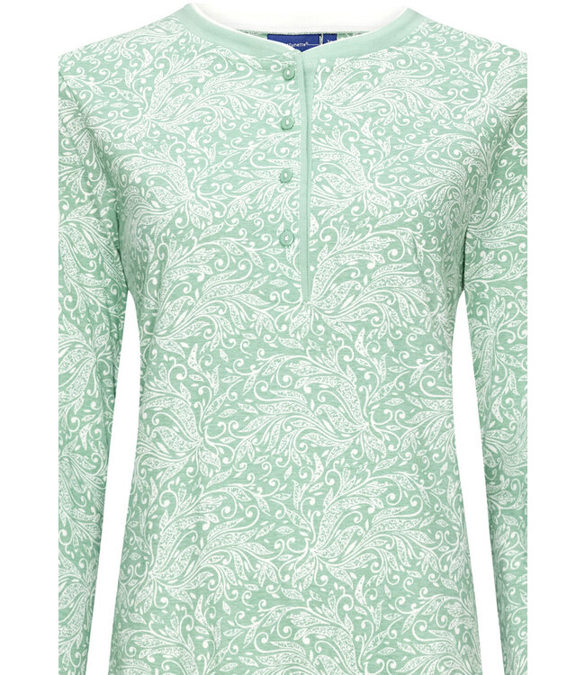 ladies organic cotton long sleeve pyjama set 'vintage floral'