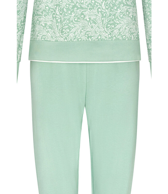 ladies organic cotton long sleeve pyjama set 'vintage floral'