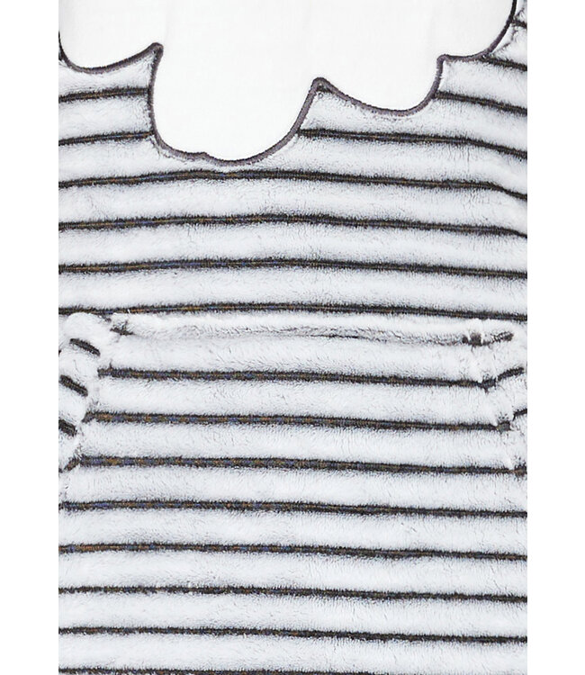 ladies fleece home lounge dress 'fabulous flower soft trendy lines'