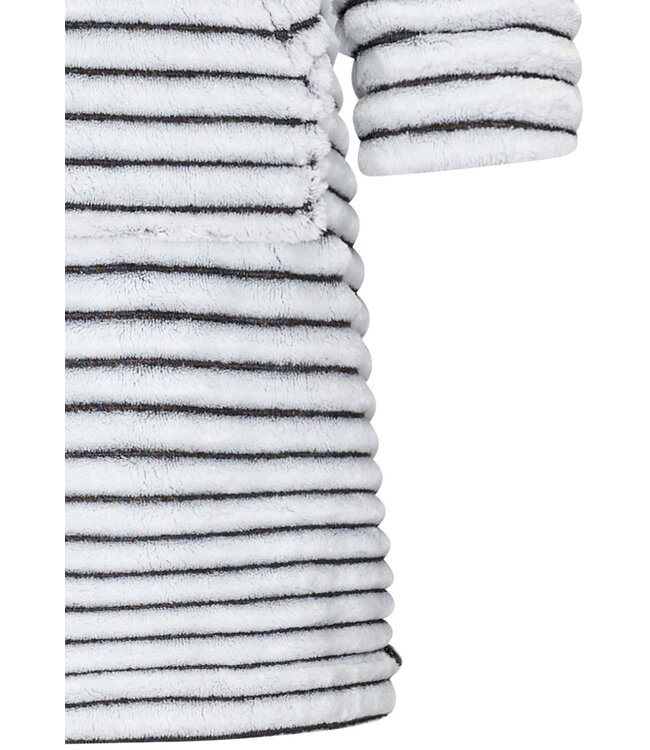 zachte fleece lounge jurk 'fabulous flower soft trendy lines'