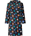 ladies soft coral fleece robe with full zip and hood 'completely dotty'
