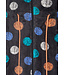 zachte fleece damesbadjas met ritssluiting en capuchon 'completely dotty'