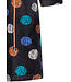 ladies soft coral fleece robe with full zip and hood 'completely dotty'