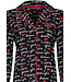 ladies full button long sleeve cotton pyjama 'goodnight kiss kiss'