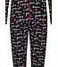 ladies full button long sleeve cotton pyjama 'goodnight kiss kiss'