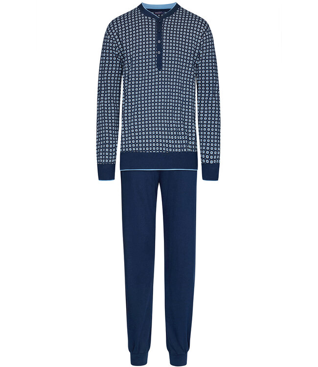 Katoenen heren pyjama met knopen hotsell