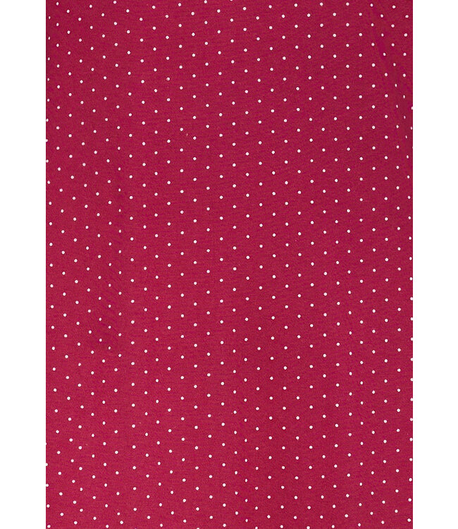 katoenen dames nachthemd met lange mouwen 'magic fuchsia flower garden'