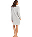 ladies cotton flannel full button nightdress 'modern stripes