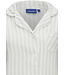 ladies cotton flannel full button nightdress 'modern stripes