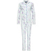 Pastunette ladies cotton full button pyjama 'paisley flower stripes'