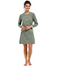 ladies long sleeve organic combed cotton nightdress 'no bad days'