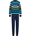 men's long sleeve cotton pyjama set with buttons 'bold stripes'