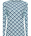 ladies long sleeve pyjama set 'geometric floral bloom'