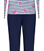 ladies long sleeve cotton stripey pyjama set 'trendy starlines'