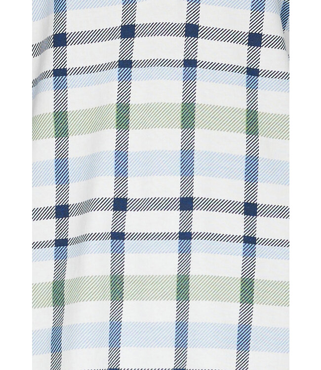 ladies french terry nightdress 'fresh trendy checks'