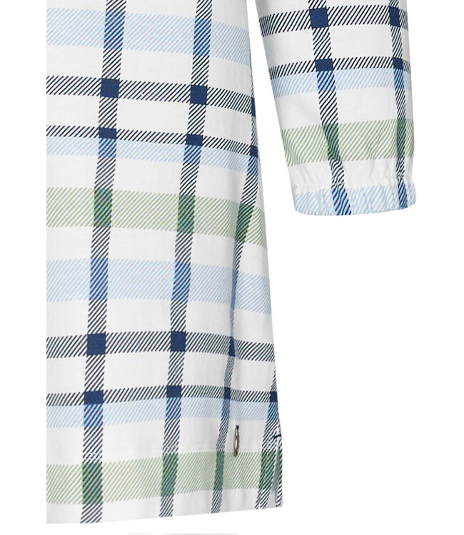 ladies french terry nightdress 'fresh trendy checks'