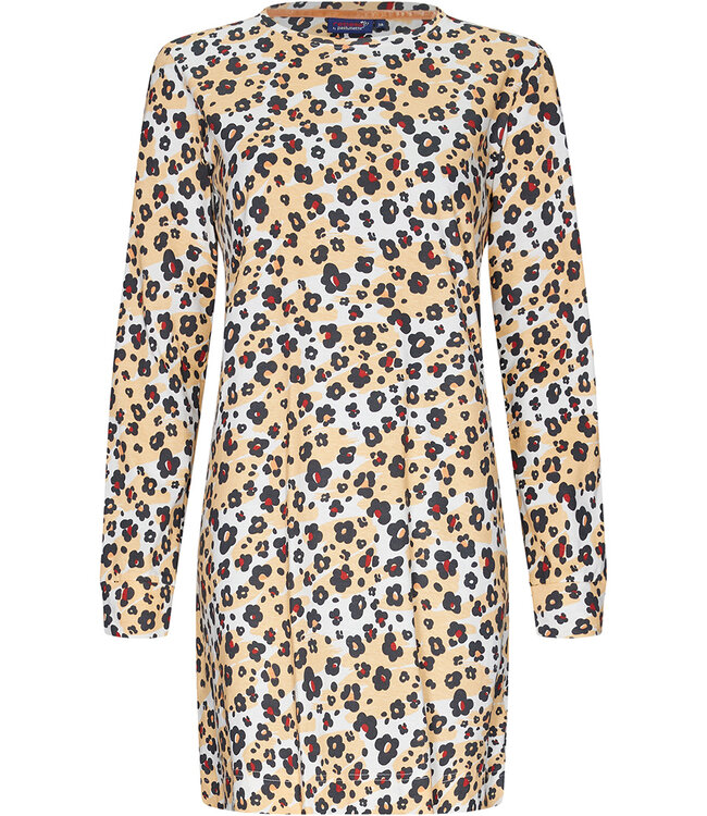 ladies long sleeve cotton nightdress 'hidden chic flowers'