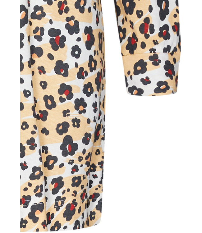 katoenen dames nachthemd met lange mouwen 'hidden chic flowers'