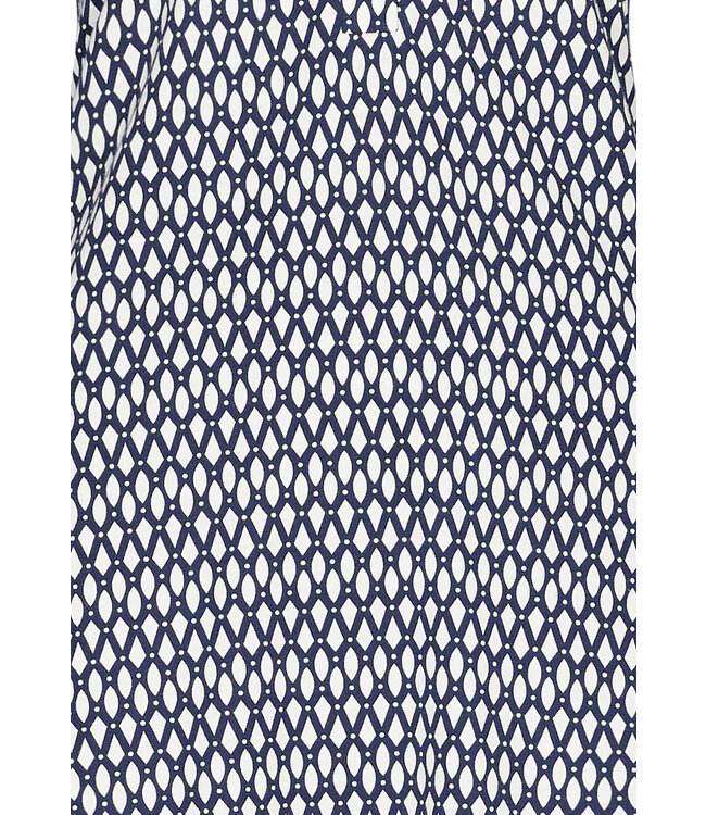 ladies long sleeve cotton nightdress with buttons 'symmetrical shapes'