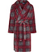 Pastunette for Men mens warm coral fleece dressinggown 'check it out'