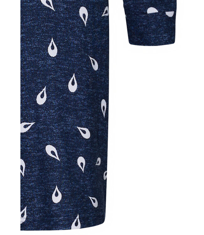 ladies long sleeve soft warm nightdress 'retro raindrop'