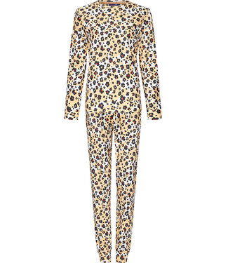 Rebelle ladies long sleeve cotton pyjama with cuffs' hidden chic flowers'