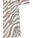 light grey cotton terry wrap-over dressinggown 'tiger lines'