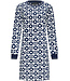 Pastunette Deluxe ladies long sleeve home lounge dress 'abstract blue flower'