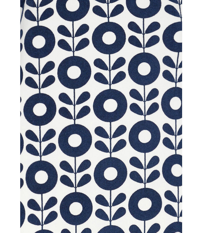 ladies long sleeve home lounge  dress 'abstract blue flower'