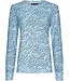 light blue ladies fleece pyjama set 'micro animal fashion'