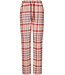 long sleeve full button woven cotton pyjama  'peachy orange check'