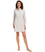 ladies long sleeve soft nightshirt with buttons 'paisley dreams'
