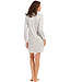 ladies long sleeve soft nightshirt with buttons 'paisley dreams'
