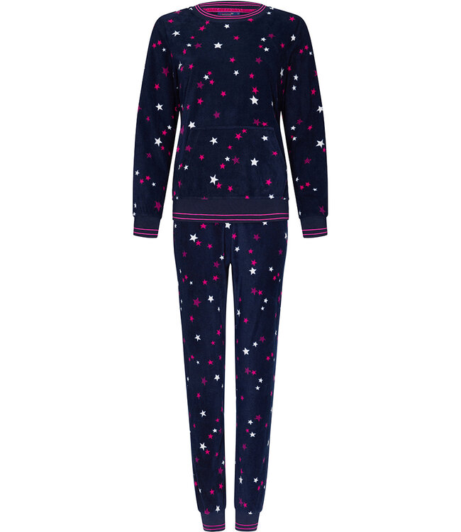 Rebelle ladies soft fleece home lounge pyjama 'fabulous & starry'