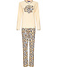 Rebelle ladies long sleeve cotton pyjama set with cuffs  'hidden chic flowers flower'