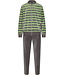 Pastunette for Men mens velvet home lounge suit 'modern stripe'